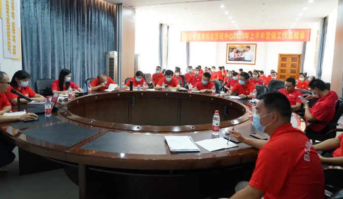 白云山盈康营销中心2020年上半年工作总结会成功召开